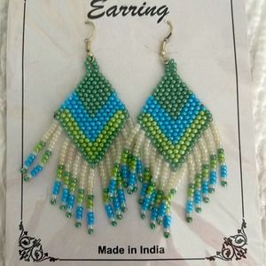 NWT Fair Trade Beaded Earrings.  Purchased from GlobeIn